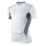 Men  s Compression Wear Under Pro Base Layer Short Sleeve T-Shirts   S-XXL